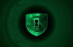 Modern Cybersecurity Technology Background with shield vector