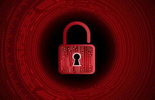 Modern Cybersecurity Technology Background with padlock vector