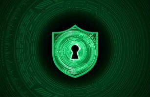 Modern Cybersecurity Technology Background with shield vector