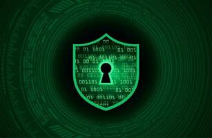 Modern Cybersecurity Technology Background with shield vector