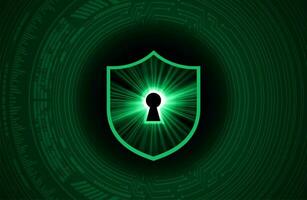 Modern Cybersecurity Technology Background with shield vector