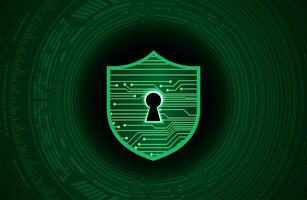 Modern Cybersecurity Technology Background with shield vector