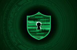 Modern Cybersecurity Technology Background with shield vector