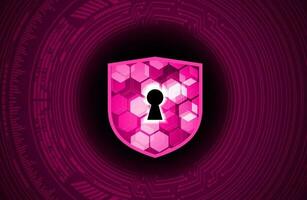 Modern Cybersecurity Technology Background with shield vector