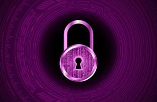 Modern Cybersecurity Technology Background with padlock vector