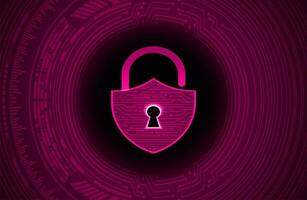 Modern Cybersecurity Technology Background with padlock vector