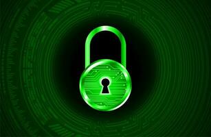 Modern Cybersecurity Technology Background with padlock vector