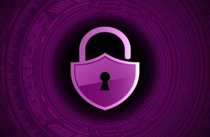 Modern Cybersecurity Technology Background with padlock vector