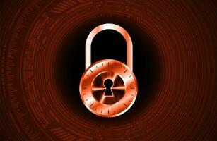 Modern Cybersecurity Technology Background with padlock vector