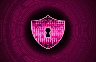 Modern Cybersecurity Technology Background with shield vector