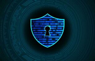 Modern Cybersecurity Technology Background with shield vector