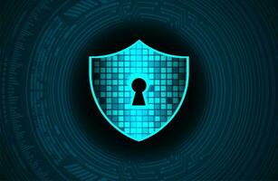 Modern Cybersecurity Technology Background with shield vector