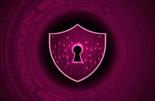 Modern Cybersecurity Technology Background with shield vector