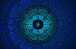 Modern Cybersecurity Eye on Technology Background vector