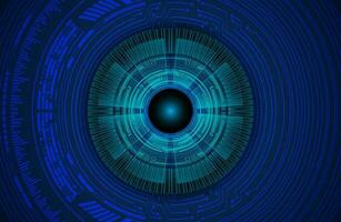 Modern Cybersecurity Eye on Technology Background vector