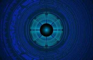 Modern Cybersecurity Eye on Technology Background vector