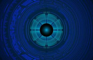 Modern Cybersecurity Eye on Technology Background vector