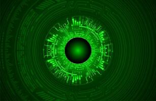 Modern Cybersecurity Eye on Technology Background vector