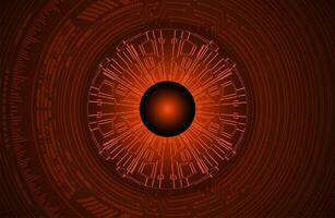 Modern Cybersecurity Eye on Technology Background vector