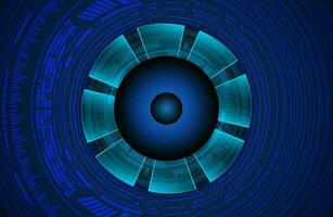 Modern Cybersecurity Eye on Technology Background vector