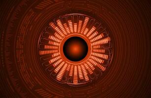 Modern Cybersecurity Eye on Technology Background vector