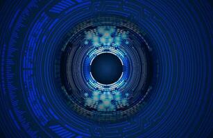 Modern Cybersecurity Eye on Technology Background vector