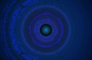Modern Cybersecurity Eye on Technology Background vector
