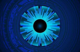 Modern Cybersecurity Eye on Technology Background vector