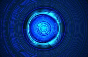 Modern Cybersecurity Eye on Technology Background vector