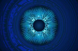 Modern Cybersecurity Eye on Technology Background vector