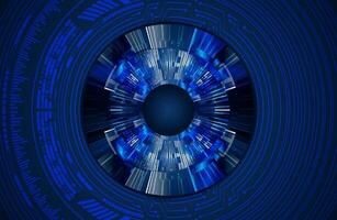 Modern Cybersecurity Eye on Technology Background vector