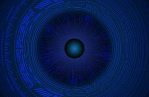 Modern Cybersecurity Eye on Technology Background vector