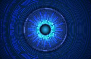 Modern Cybersecurity Eye on Technology Background vector
