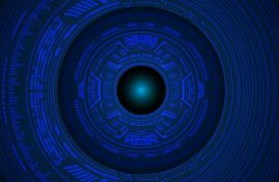 Modern Cybersecurity Eye on Technology Background vector