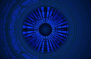 Modern Cybersecurity Eye on Technology Background vector