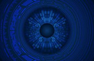 Modern Cybersecurity Eye on Technology Background vector