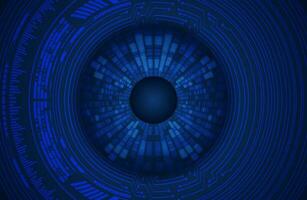 Modern Cybersecurity Eye on Technology Background vector