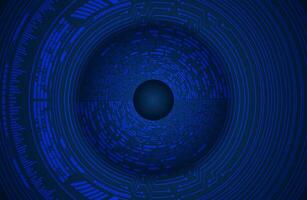 Modern Cybersecurity Eye on Technology Background vector