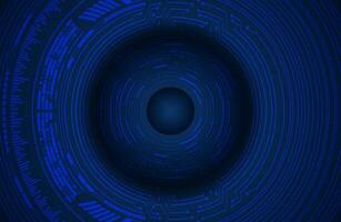 Modern Cybersecurity Eye on Technology Background vector
