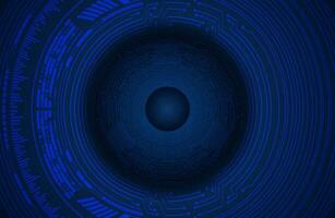 Modern Cybersecurity Eye on Technology Background vector