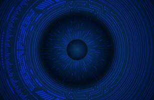 Modern Cybersecurity Eye on Technology Background vector