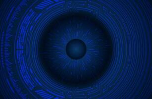 Modern Cybersecurity Eye on Technology Background vector