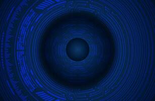 Modern Cybersecurity Eye on Technology Background vector