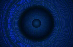 Modern Cybersecurity Eye on Technology Background vector