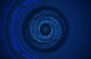 Modern Cybersecurity Eye on Technology Background vector