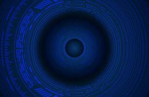 Modern Cybersecurity Eye on Technology Background vector