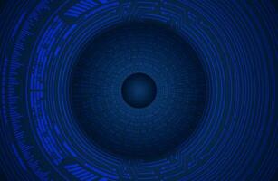 Modern Cybersecurity Eye on Technology Background vector