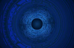 Modern Cybersecurity Eye on Technology Background vector