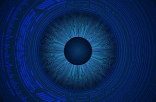 Modern Cybersecurity Eye on Technology Background vector