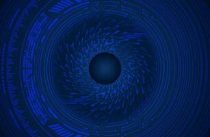 Modern Cybersecurity Eye on Technology Background vector
